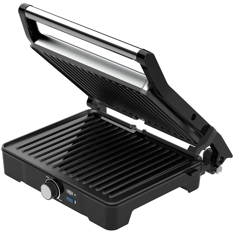 AENO Electric Grill EG2: 2000W, Temperature regulation, Max opening angle -180°, Plate size 290*234mm