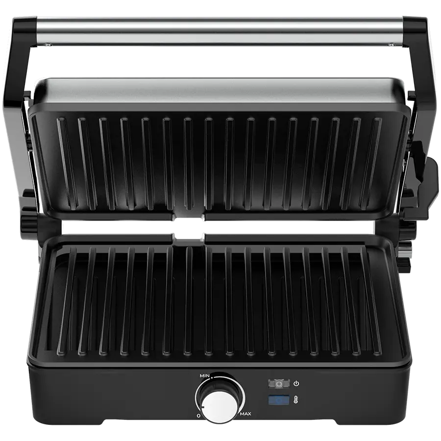 AENO Electric Grill EG2: 2000W, Temperature regulation, Max opening angle -180°, Plate size 290*234mm - image 2