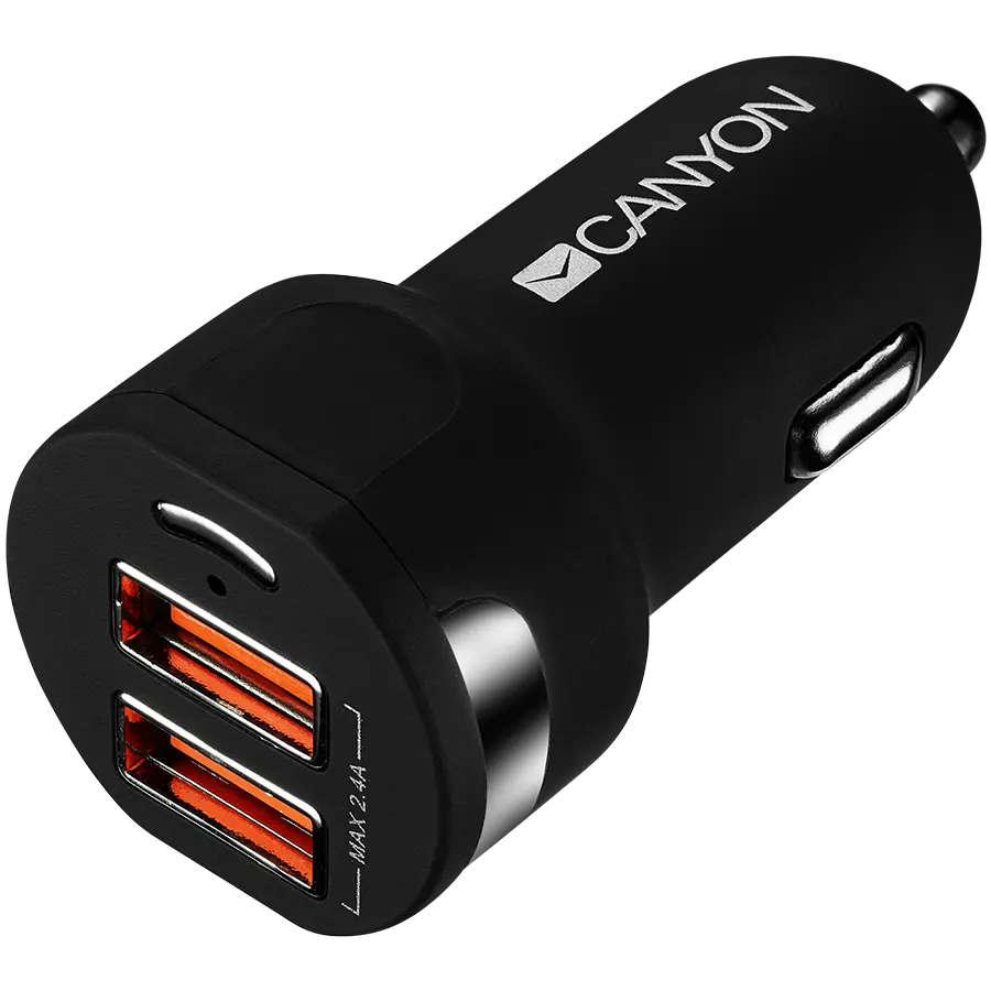 CANYON car charger C-04 2.4A/2USB-A Black - image 2