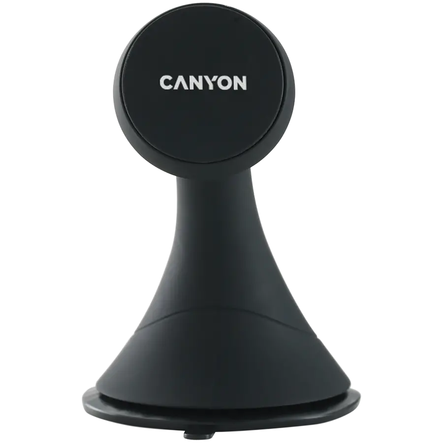 CANYON CH-6, Car Holder for Smartphones,magnetic suction function ,with 2 plates(rectangle/circle), black ,97*67.5*107mm 0.068kg