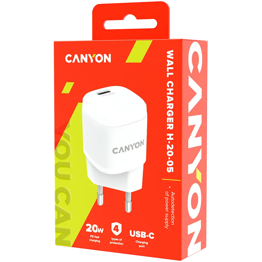 CANYON charger H-20-05 PD 20W USB-C White - image 3
