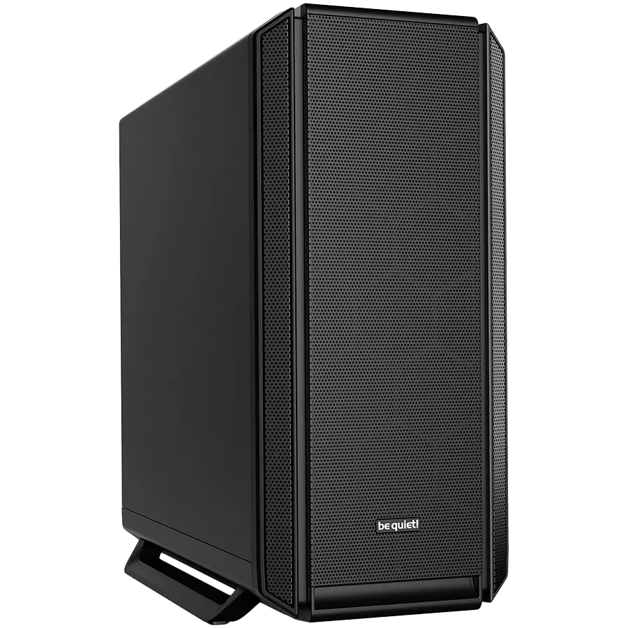 be quiet! SILENT BASE 802 Black, E-ATX/ATX/M-ATX/Mini-ITX, 3x Pure Wings 2 140mm, 4-step fan controller with PWM Hub, 2x USB 3.2 Gen. 1, 1x USB 3.2 Gen. 2 Type C, Mic + Audio, Interchangeable top cover and front panel, 3Y warranty