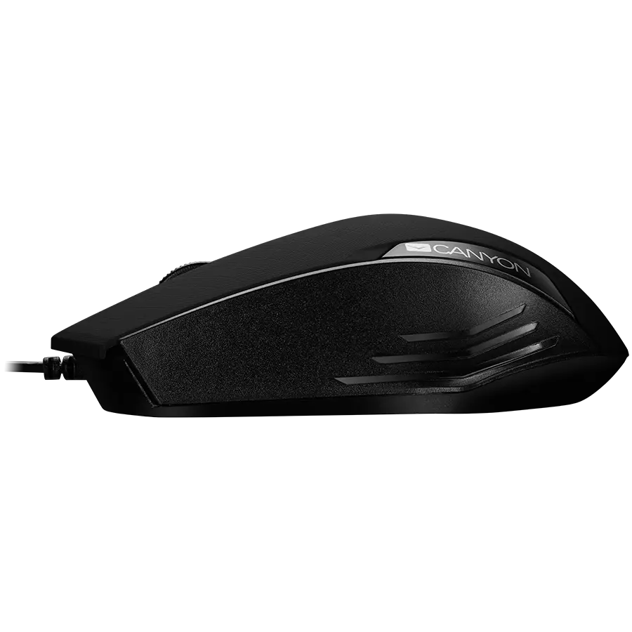 CANYON Optical wired mice, 3 buttons, DPI 1000, Black - image 2