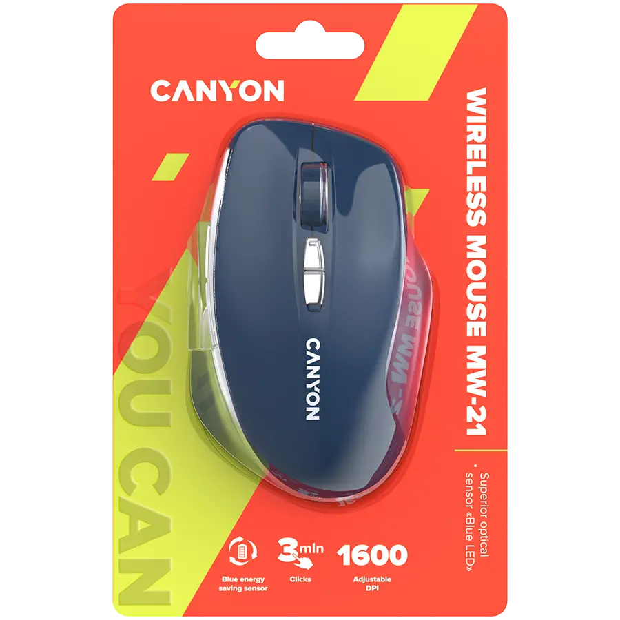 CANYON mouse MW-21 BlueLED 7buttons Wireless Blue - image 5
