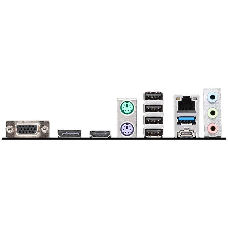 MSI PRO B760M-P DDR4, mATX, Socket 1700, Dual Channel DDR4 4800(OC)MHz, 1x PCIe x16 slots, 2x M.2 slots, 1x HDMI, 1x DP, 1x VGA, 1x USB 3.2 Gen 2 Type-C, 1x USB 3.2 Gen 1, 4x USB 2.0, 7.1 HD Audio, 1Gbps LAN, 3Y - image 2