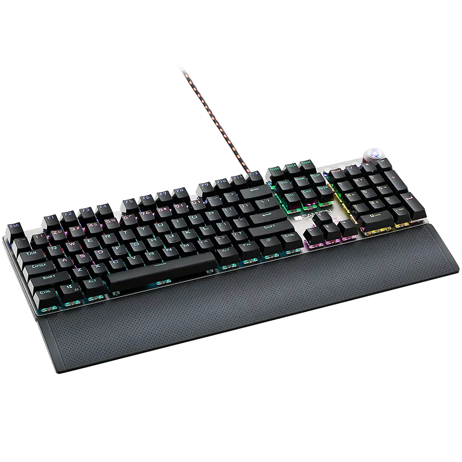 CANYON keyboard Nightfall GK-7 RGB US Wired Dark Grey - image 1