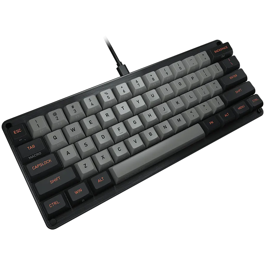 Cougar PURI MINI, Gaming Keyboard, PBT Doubleshot Ball Shape Keycaps, Mechanical switches, N-Key Rollover, 6 Backlight Effects, Magnetic Protective Cover, Dimensions: 295 x 121 x 38.4 mm - image 1