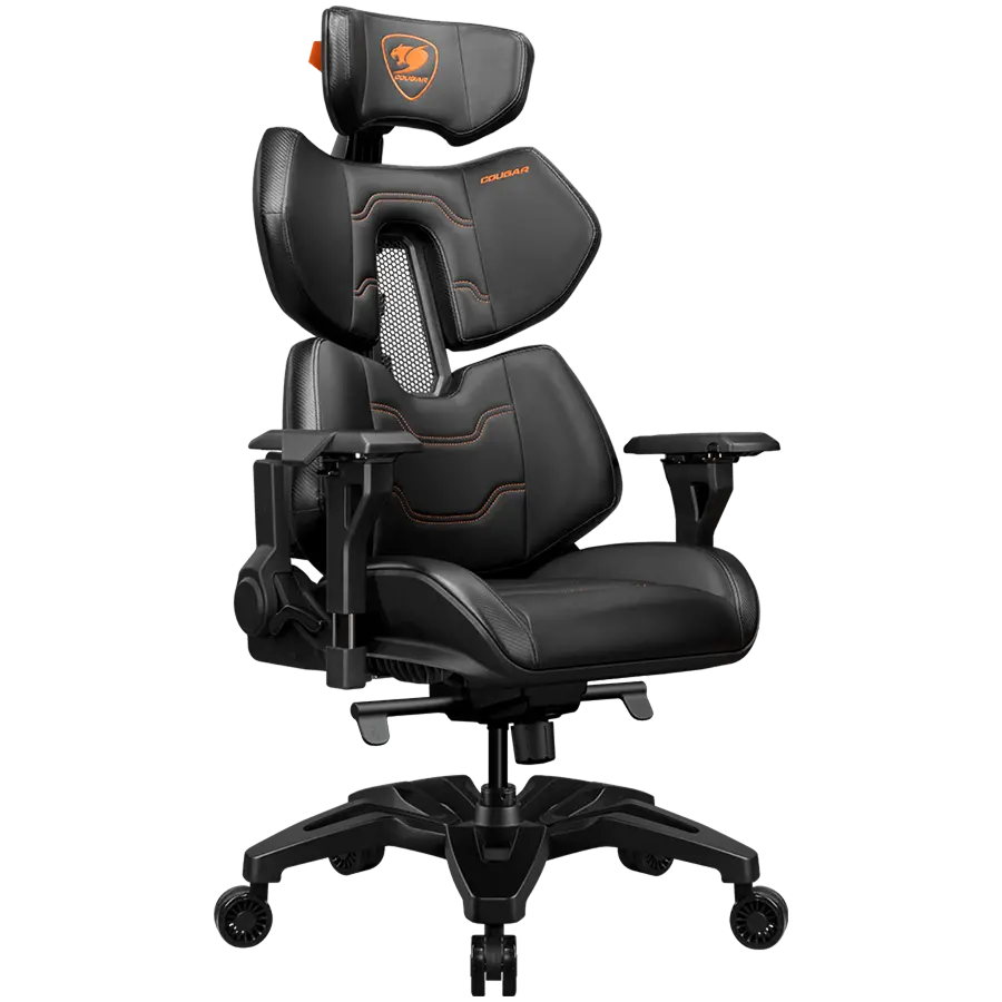 COUGAR TERMINATOR, Gaming Chair, Lumbar Support design, Ventilated Backrest design, Flexible PAFRP backrest, Hyper-Dura leatherette, Fully costumizable and adjustable design - image 1