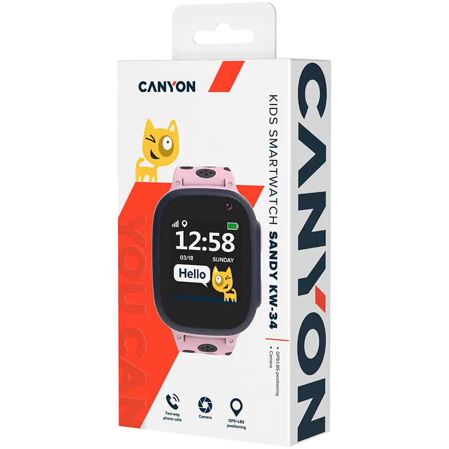 CANYON kids watch Sandy KW-34 Camera GSM GPS Pink - image 5