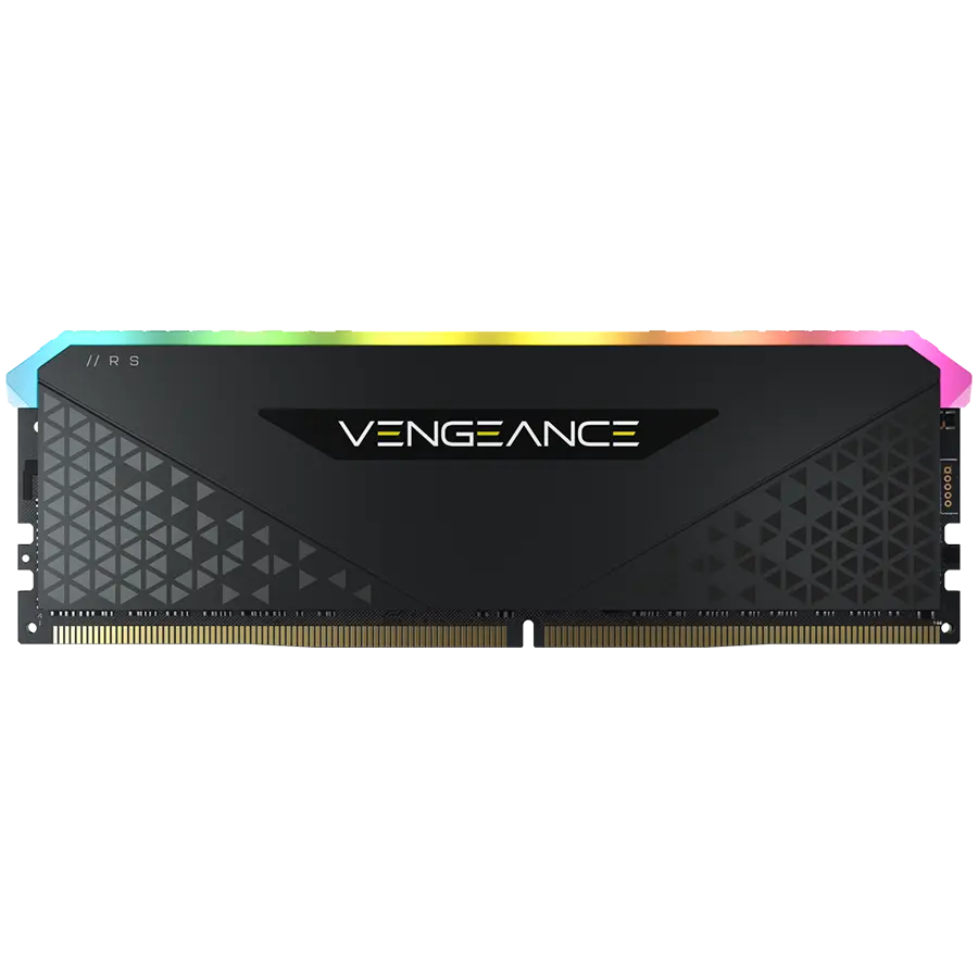 Corsair DDR4, 3200MHz 16GB 1x16GB Dimm, Unbuffered, 16-20-20-38, XMP 2.0, Vengeance RGB RS, RGB LED, Black PCB, 1.35V, for AMD Ryzen & Intel