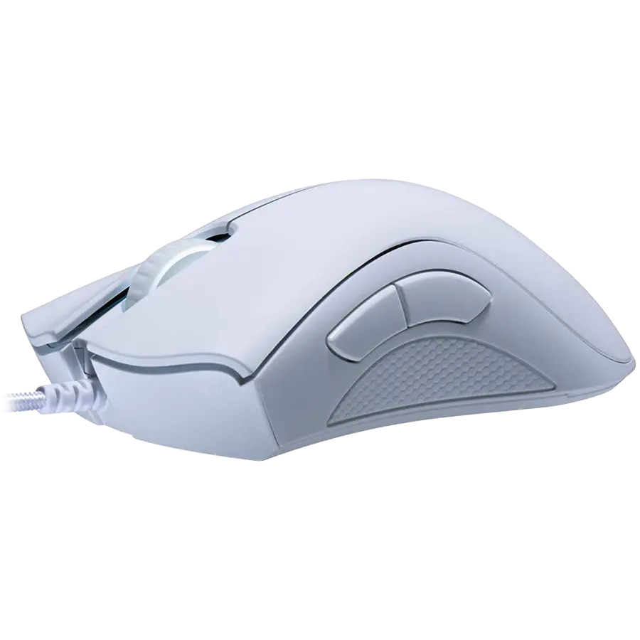 Razer DeathAdder Essential White Edition, Gaming Mouse, True 6 400 DPI optical sensor, Ergonomic Form Factor, Mechanical Mouse Switches with 10 million-click life cycle, 1000 Hz Ultrapolling, Single-color white lighting - image 2
