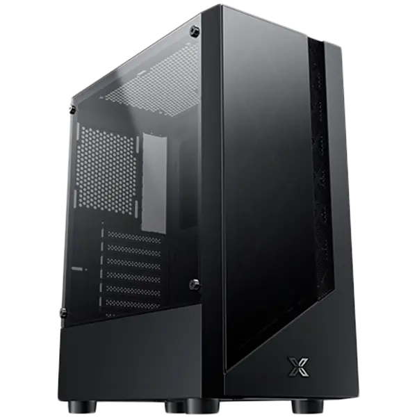 Xigmatek Duke EN49158, ATX/M-ATX/Mini ITX, USB3.0x1 & 2.0x2, Meshed & TG Frontpanel, Left TG, Front 4PCS X24F Fan - image 1