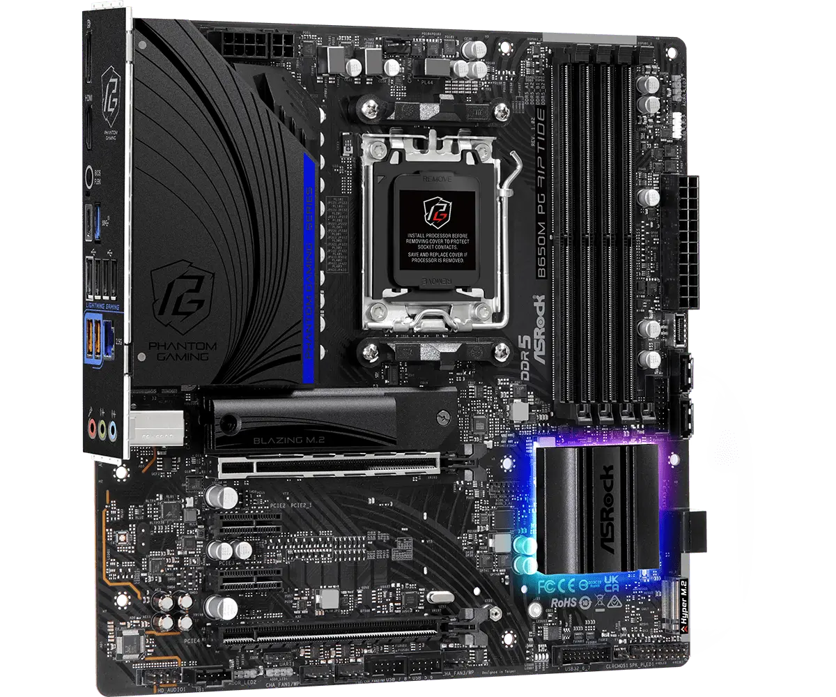 Дънна платка, ASROCK B650M PG RIPTIDE /AM5 - image 4