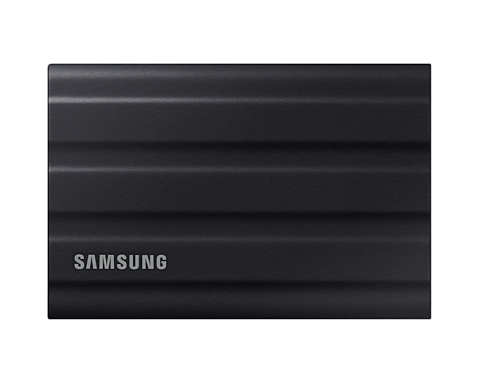 Твърд диск, Samsung Portable NVME SSD T7 Shield 4TB , USB 3.2 Gen2, Rugged, IP65, Read 1050 MB/s Write 1000 MB/s, Black