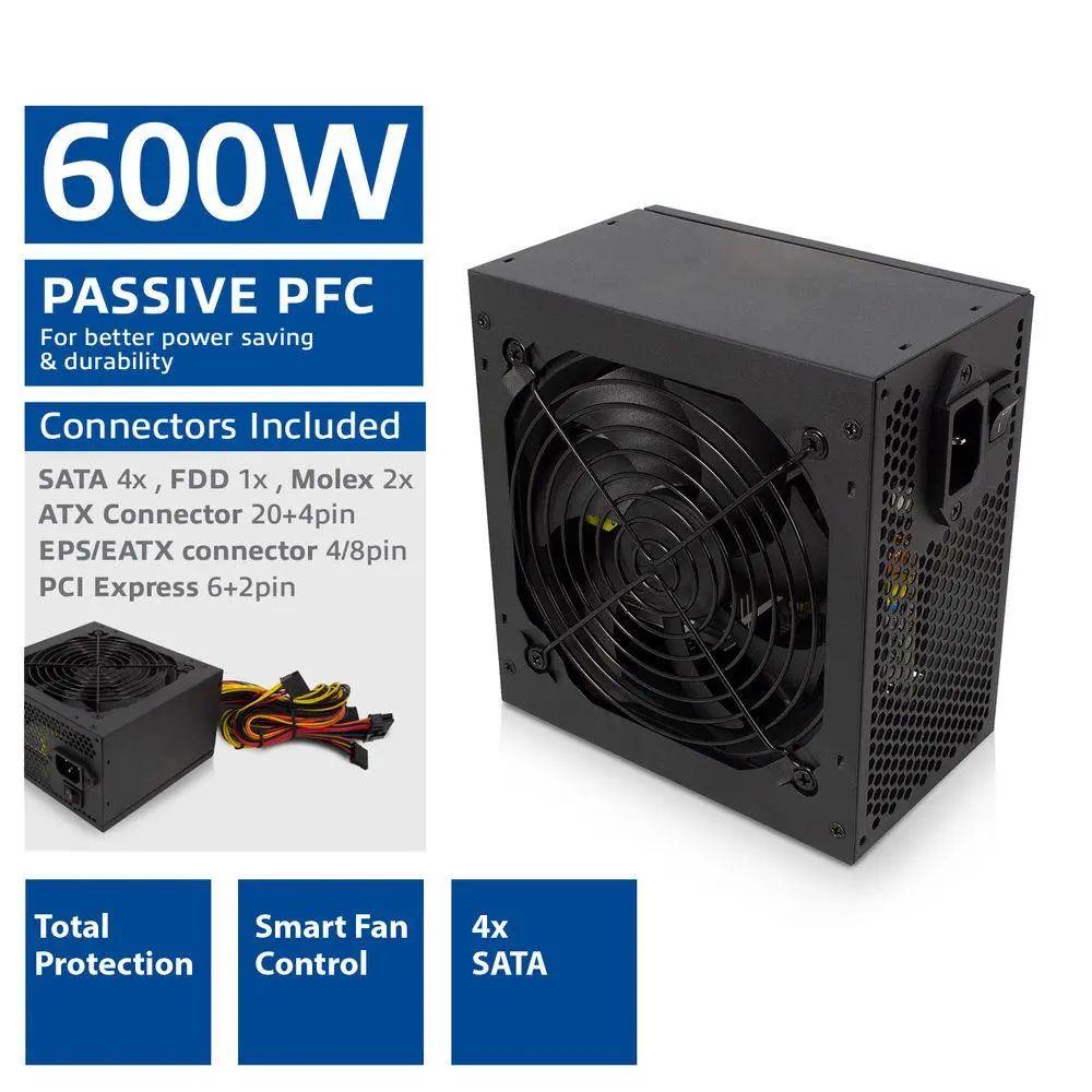 Захранващ блок Ewent EM3908, ATX 600W V3.1 - image 2