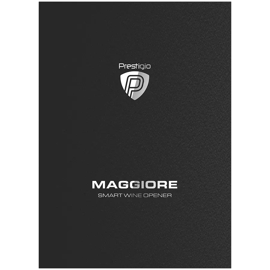 Prestigio Maggiore, smart wine opener, 100% automatic, opens up to 70 bottles without recharging, foil cutter included, premium design, 480mAh battery, Dimensions D 48*H228mm, black + silver color. - image 14