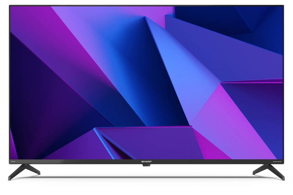 Телевизор, Sharp 43FN2EA, 43" LED  Android TV, 4K Ultra HD 3840x2160 Frameless, 1 000 000:1, DVB-T/T2/C/S/S2, Active Motion 800, HARMAN/KARDON, HDR10, Dolby Digital, Dolby Vision, DTS:X, Google Assistant, Chromecast Built-in, 2xHDMI 2.1, SD card reader, 3.5mm Headp