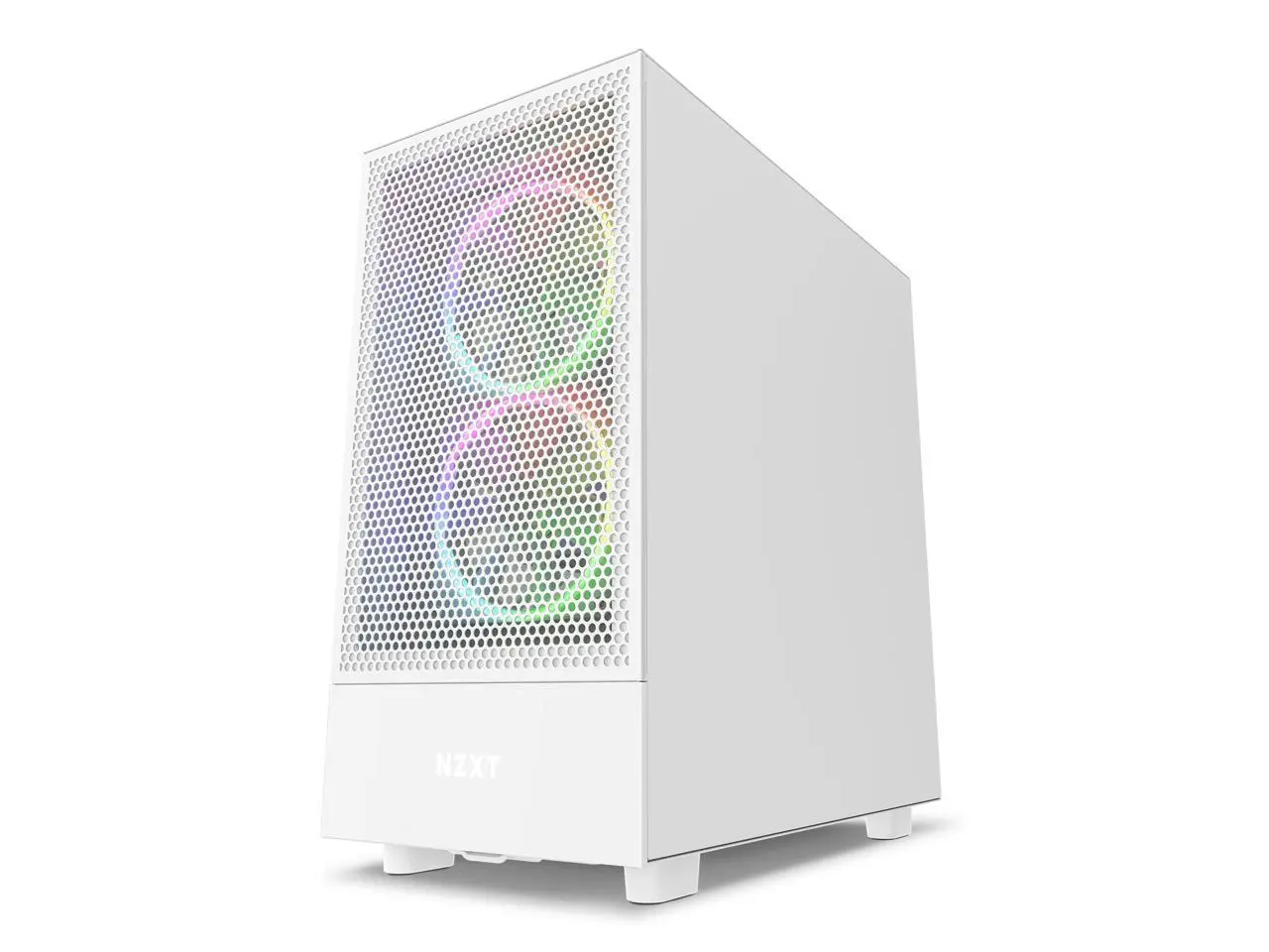 Кутия NZXT H5 Flow Matte White, Mid-Tower - image 2