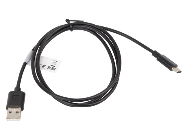 Кабел, Lanberg USB-C(M) ->  USB-A (M) 2.0 cable 1m, black - image 1