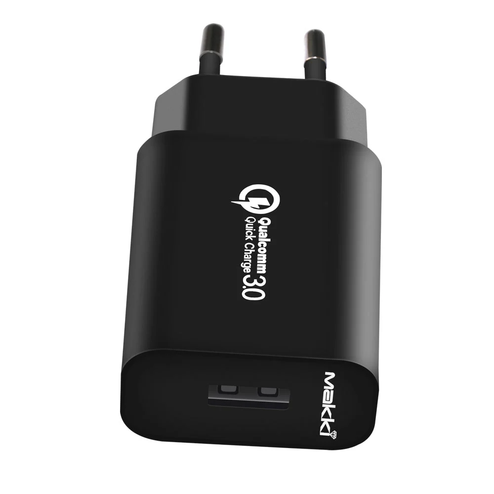 Makki зарядно за стена Fast Charger QC3.0 18W - MAKKI-QC18W-BK - image 5