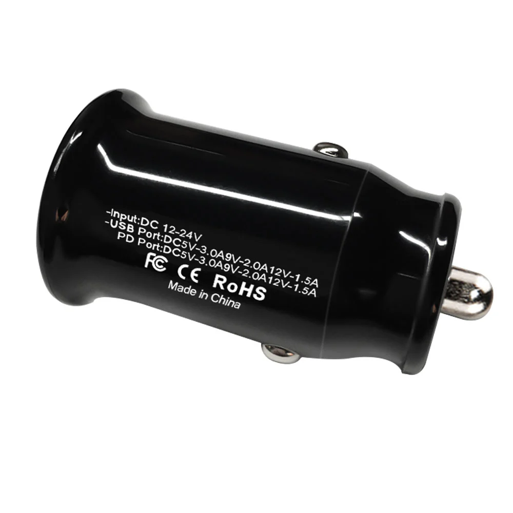 Makki зарядно за кола Fast Charger Car - Type-C + USB QC3.0  20W - MAKKI-CC20W02-BK - image 6