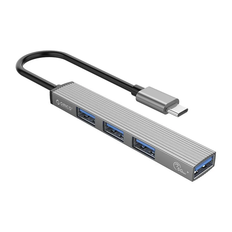 Orico хъб USB3.0/2.0 HUB 4 port - Type-C input - AH-13-GY