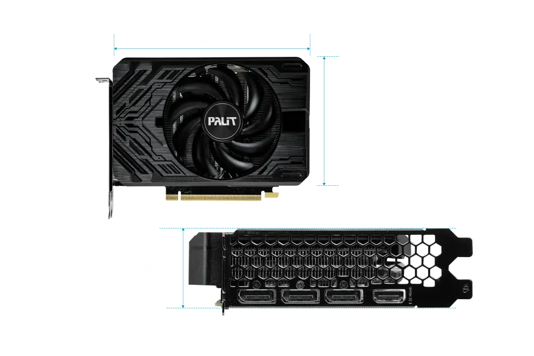 Видео карта, PALIT RTX4060TI STORMX 8G GDDR - image 5