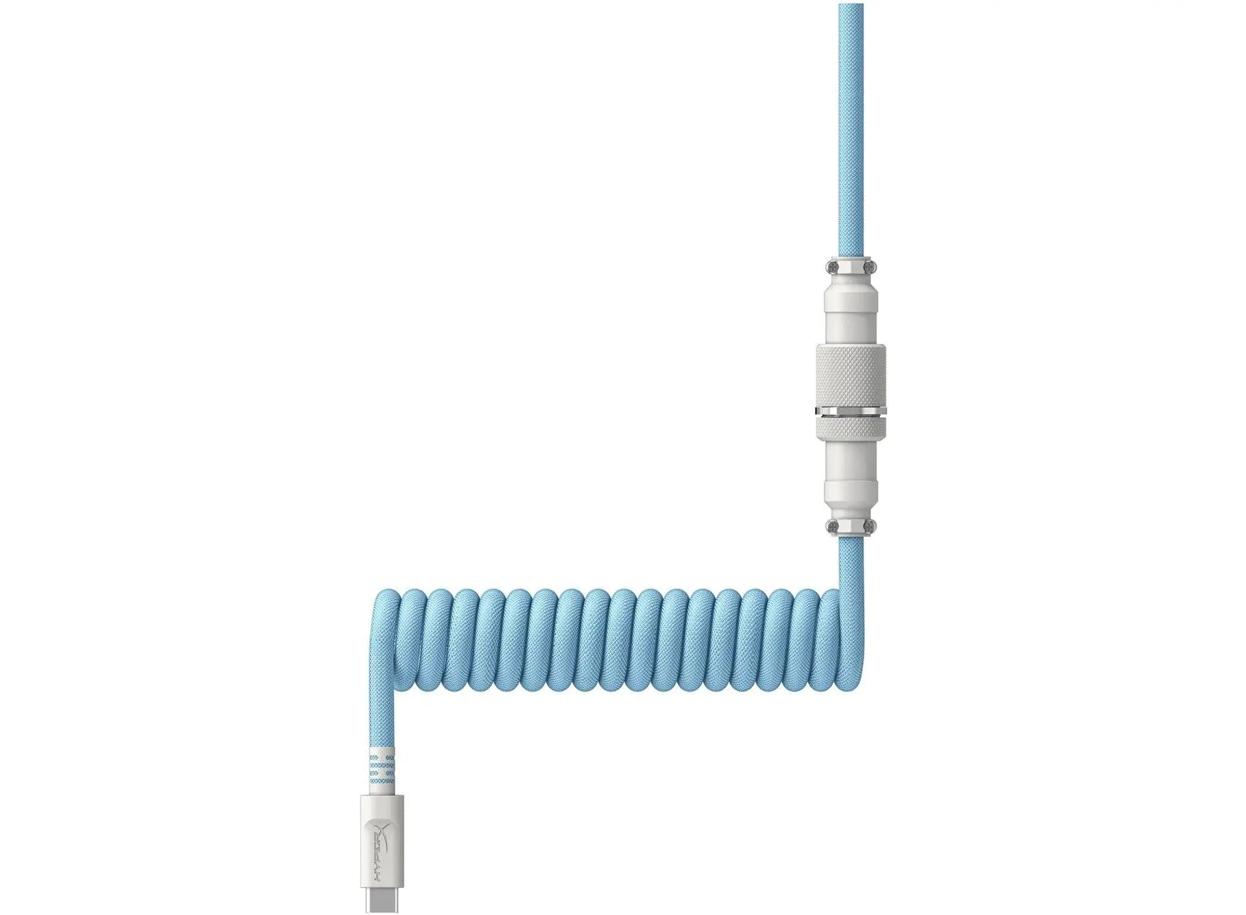 Кабел за клавиатура HyperX Coiled Cable USB-C Light Blue-White - image 2