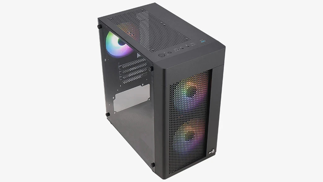 AeroCool кутия Case mATX - Hexform-G-BK-v2 - 3 fans included - image 8