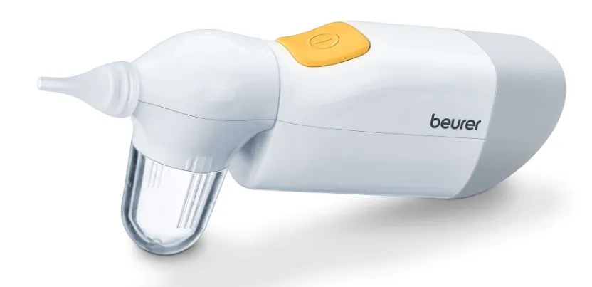 Аспиратор за нос, Beurer NA 20 nasal aspirator, Ergonomic, Quiet, from 0 to 12 years, 2 soft silicone attachments, Controlled suction pressure, Battery-operated