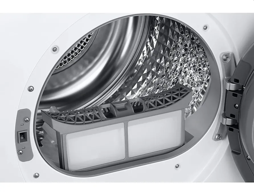 Сушилня, Samsung DV80TA020TT/LE, Tumble Dryer with Heat Pump technology, 8kg, A++, Wrinkle prevention, Quick Dry 35 ',LED, Diamond drum, White - image 5