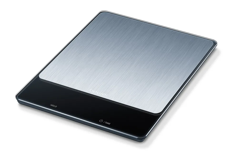 Везна, Beurer KS 34 XL kitchen scale; Stainless steel weighing surface; Magic LED; 15 kg / 1 g - image 1