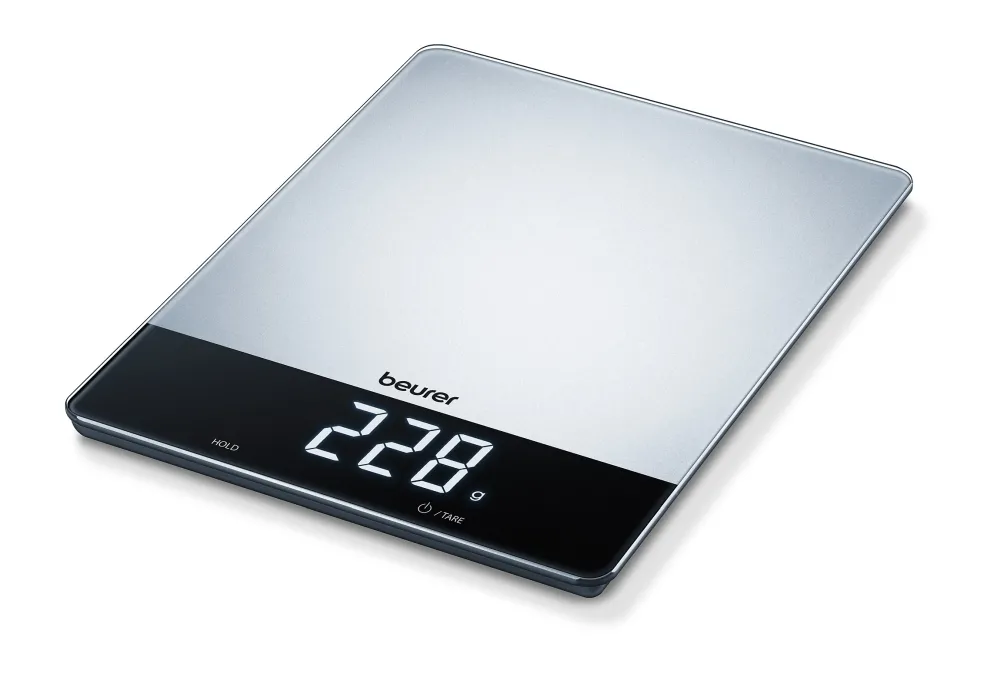 Везна, Beurer KS 34 XL kitchen scale; Stainless steel weighing surface; Magic LED; 15 kg / 1 g - image 2