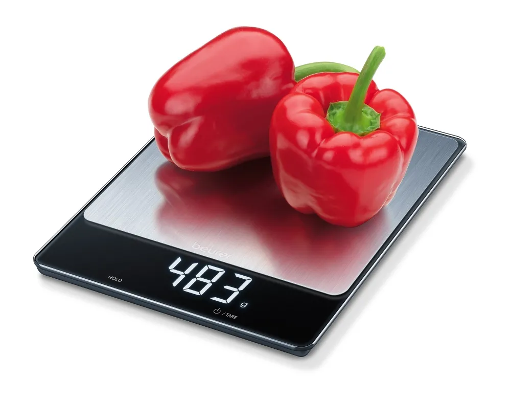 Везна, Beurer KS 34 XL kitchen scale; Stainless steel weighing surface; Magic LED; 15 kg / 1 g - image 4