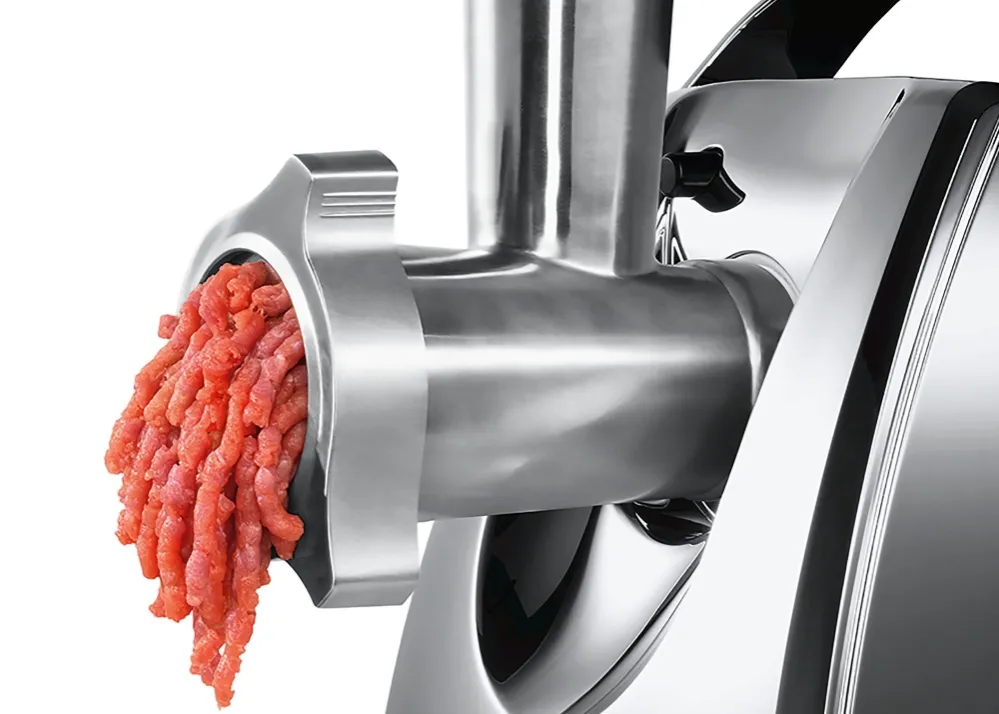 Месомелачка, Bosch MFW67450, Meat mincer ProPower, 700W - 2000W, Discs: 3 / 4,8 / 8 mm; Sausage attachment; Attachment for kibbutz / meatballs; Fruit pressing attachment; Out: 3.5kg/min, Black - image 4