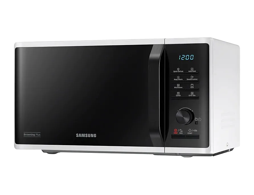 Микровълнова печка, Samsung MG23K3515AW/OL, Microwave, 23l, Grill, 800W, LED Display, White - image 4