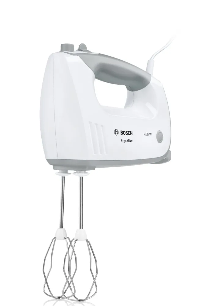 Миксер, Bosch MFQ36440, Hand mixer, ErgoMixx, 450 W, Included blender & transparent jug, White - image 3