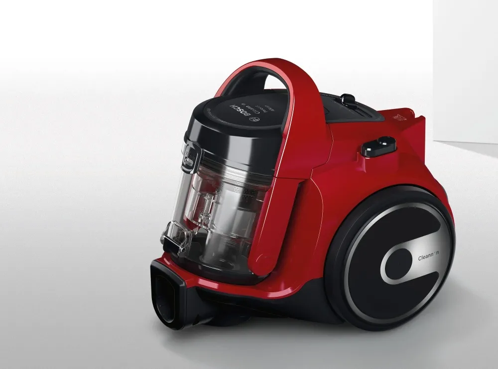 Прахосмукачка, Bosch BGC05AAA2, Vacuum Cleaner, 700 W, Bagless type, 1.5 L, 78 dB(A), Energy efficiency class A, chili red/black - image 2