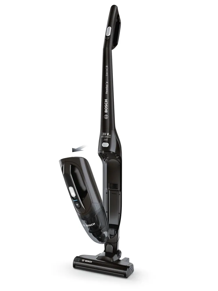 Прахосмукачка, Bosch BCHF220B, Series 2, Cordless Handstick Vacuum Cleaner, 2 in 1, Readyy'y 20Vmax, Black - image 1