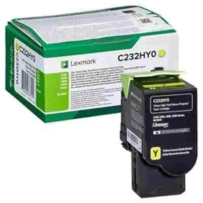 Консуматив, Lexmark C232HY0 C/MC2325, 2425, 2535, MC2640 Yellow Return Programme 2.3K Toner Cartridge