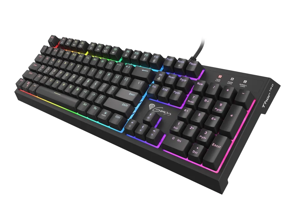 Клавиатура, Genesis Hybrid Switch Gaming Keyboard Thor 150 RGB Backlight US Layout - image 2