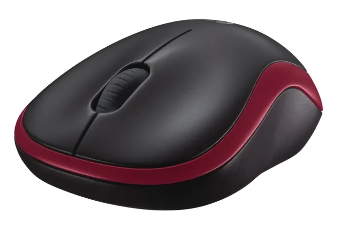 Мишка, Logitech Wireless Mouse M185 Red - image 2