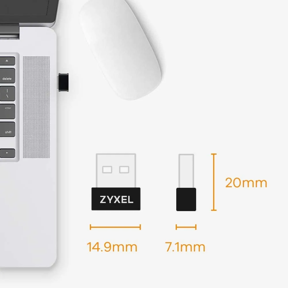 Адаптер, ZyXEL NWD6602, EU, Dual-Band Wireless AC1200 Nano USB Adapter - image 3