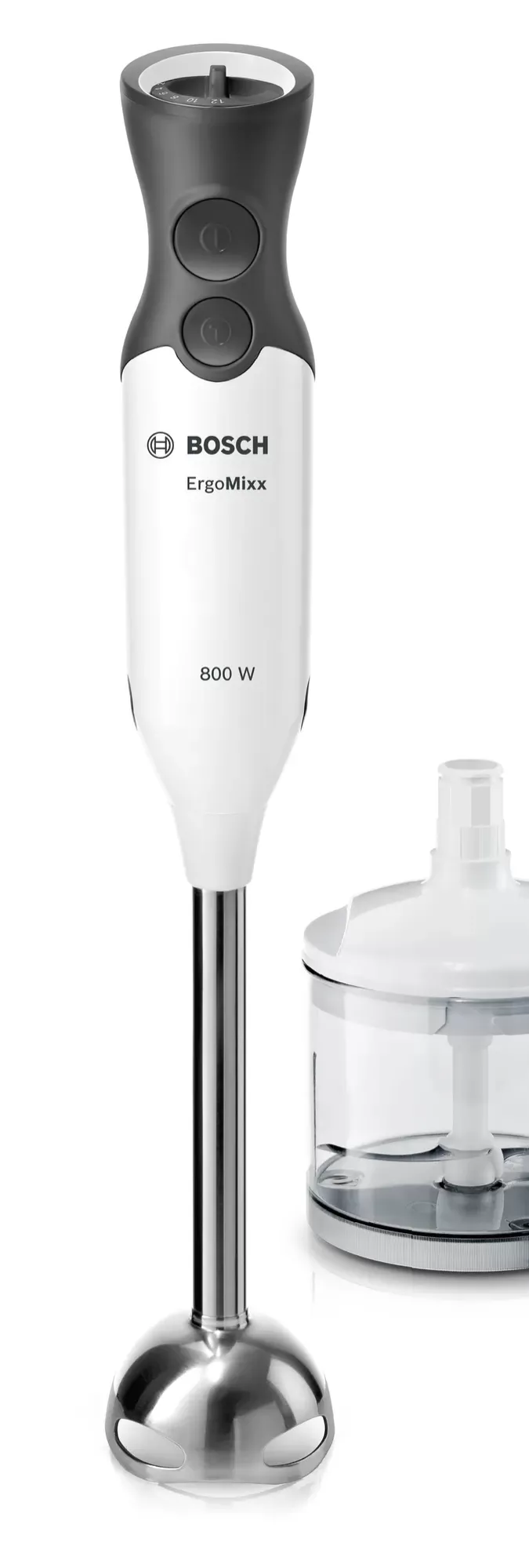 Пасатор, Bosch MS6CA4150, Blender, ErgoMixx, 800 W, Included transparent jug, chopper and stirrer, White, anthracite - image 5