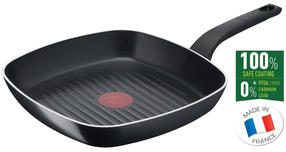 Тиган, Tefal B5674053, Simply Clean Grill Frypan B 26X26 - image 1