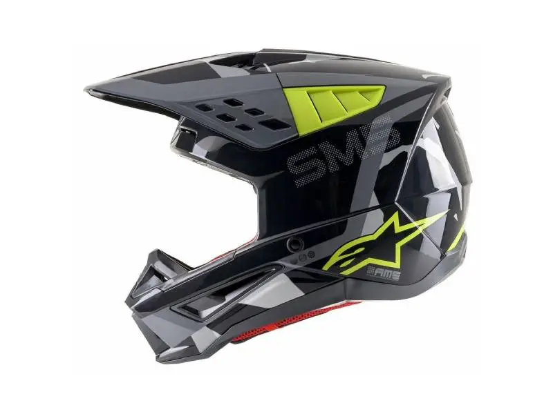 Каска S-M5 ROVER HELMET ANT YELLOW FLUO GRAY CAMO ALPINESTARS