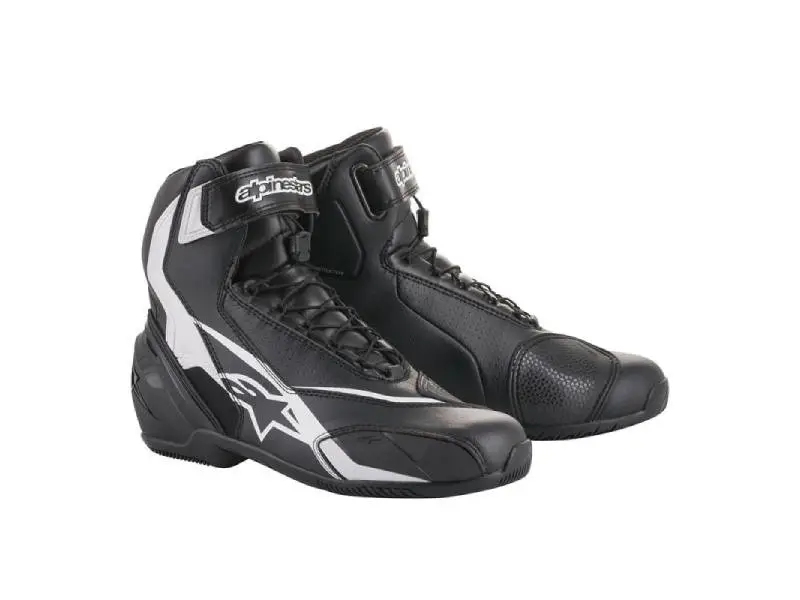 Обувки SP-1 V2 SHOES BLACK WHITE ALPINESTARS