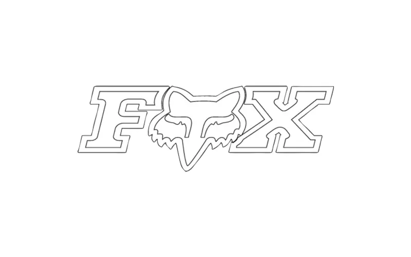 Лепенки 03271 F-HEAD-X TDC STICKER 45СМ   FOX - image 1