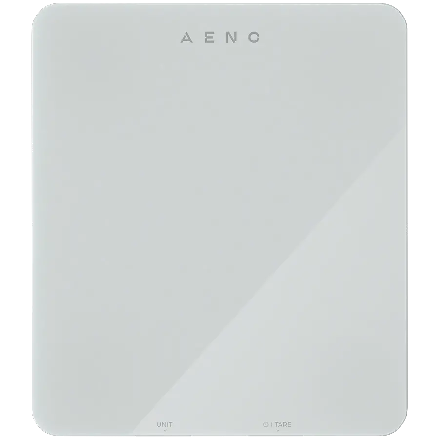 AENO Kitchen Scale KS1S Smart, Max load - 8 kg, Bluetooth, 10,000+ products & meals, 25 indicators analysis, Coffee mode, 6 unit conversion: kg, g, lb, fl, oz, ml, Material - glass - image 2
