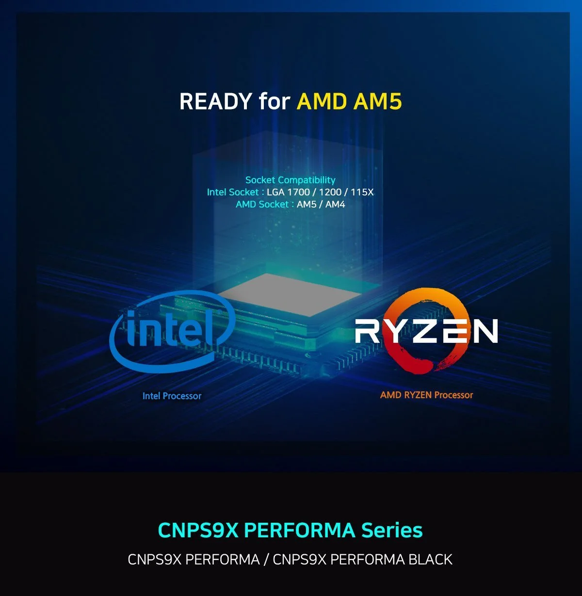 Zalman охладител за процесор CPU Cooler CNPS9X PERFORMA BLACK - image 2